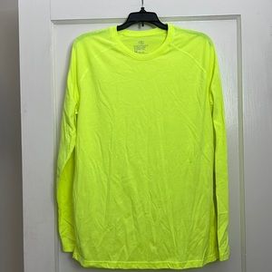 Neon yellow long sleeve shirt